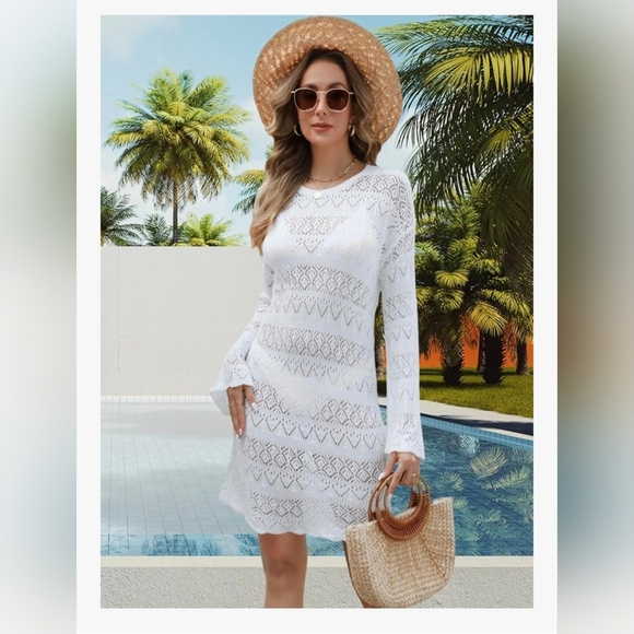 CiCiBird Swimsuit Crochet Cover Up #1037 - Picture 7 of 11